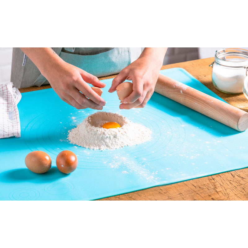 Tapis à pâtisserie en Silicone avec mesures, tapis à rouler la pâte  antiadhésif, tapis à pétrir, tapis de cuisson pour rouler la pâte, Mode en  ligne