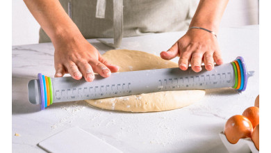 Rouleau à pâtisserie anti-adhérent 41cm avec épaisseur réglable