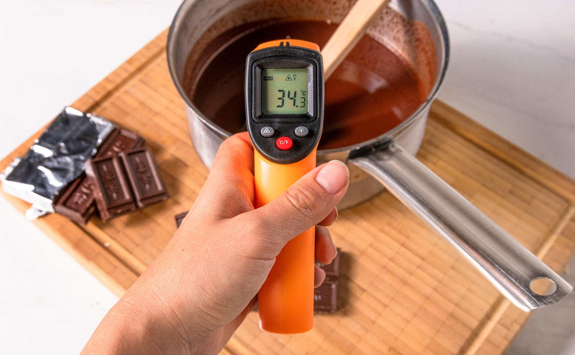 Thermomètre + sonde 12 cm cuisson sous vide + joint adhésif