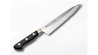 Japanese Kitchen Knife 762 - 21 cm honeycomb blade