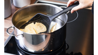 Exoglass open-ended spatula for non-stick