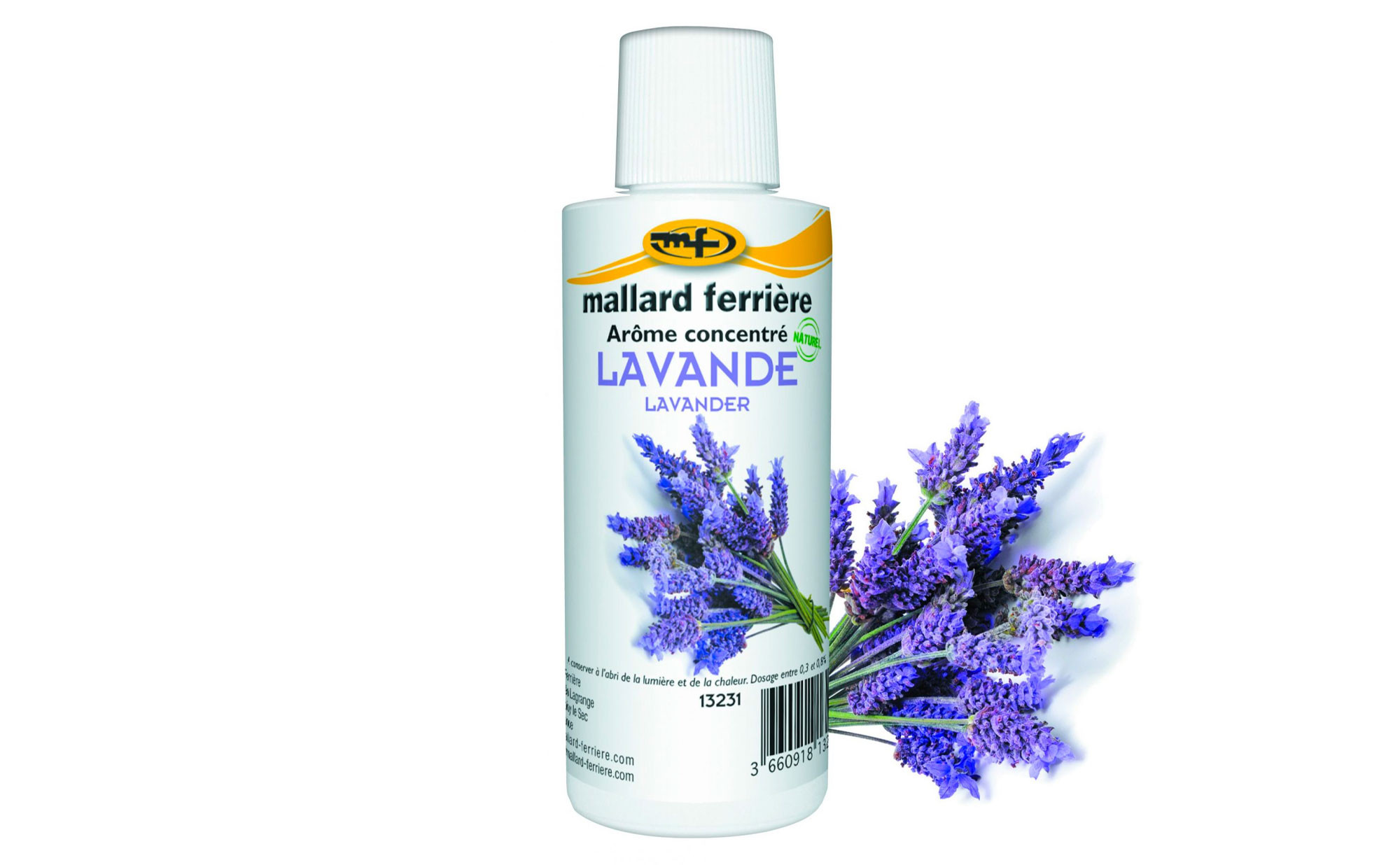 Arôme alimentaire pêche Mallard Ferrière flacon 125ml