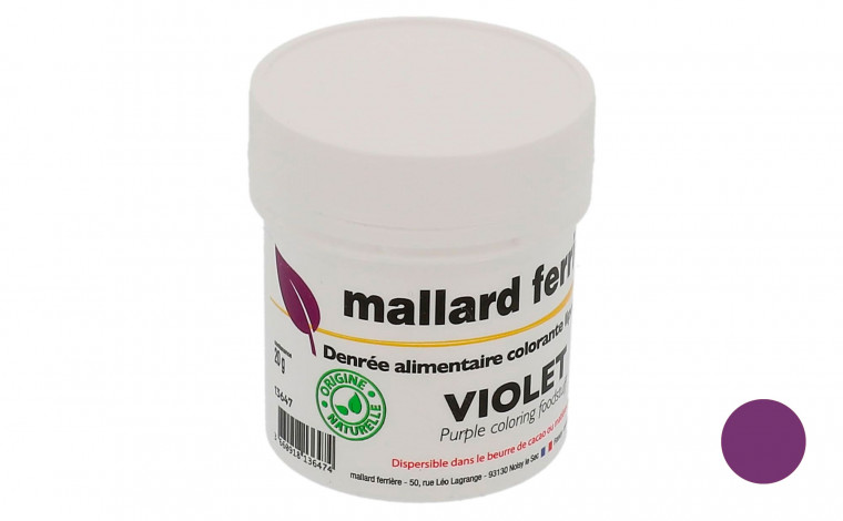 Colorant alimentaire Naturel violet - poudre lipodispersible 20gr