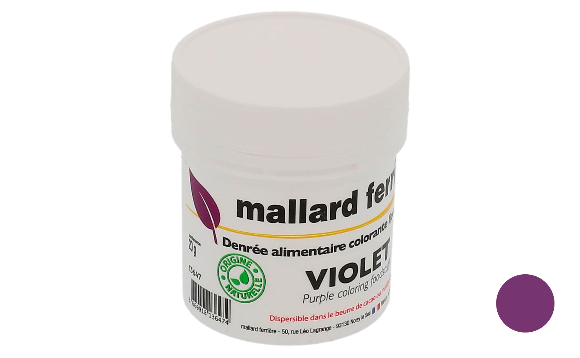 Colorant alimentaire naturel liquide violet