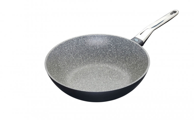 Wok en fonte d'aluminium 28cm