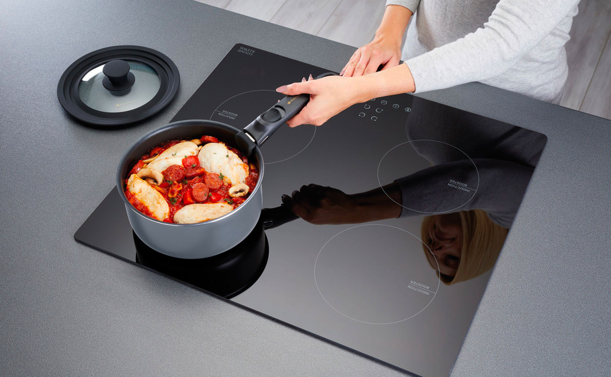 Couvercle universel pour poêle et casserole de 20 à 24 cm, Casseroles et  poêles