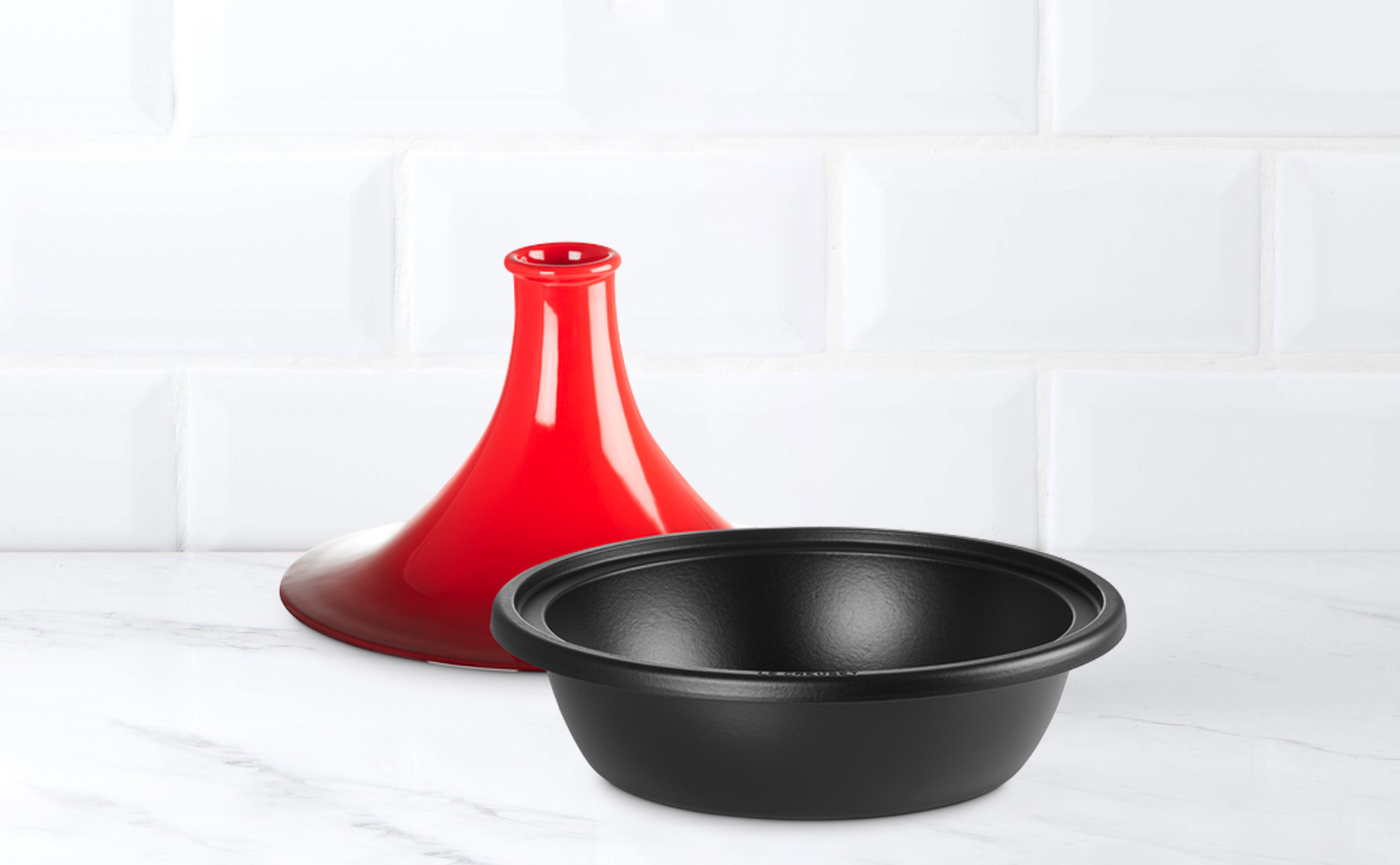 Acheter Tajine - Rouge - D30cm - Induction - Fonte