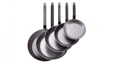 Poêle lyonnaise Carbone plus 32 cm De Buyer