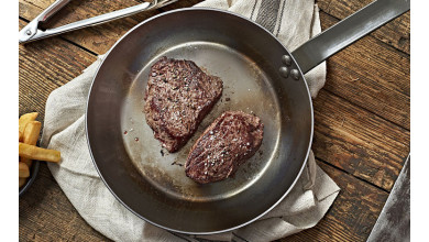 Poêle lyonnaise Carbone plus 32 cm De Buyer