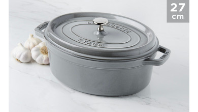 Cocotte Staub Gris graphite ovale 29 cm