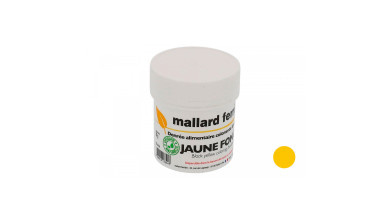 Colorant alimentaire Naturel jaune foncé - poudre lipodispersible 20gr - Le pot de 20gr