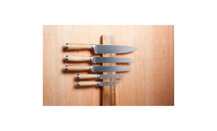 Barre aimantée en bois d'acacia - 45 cm - La Barre aimantée de 45 cm