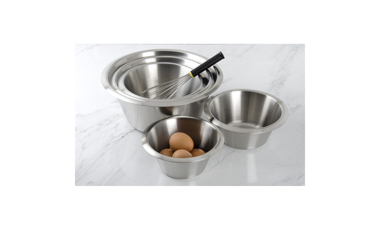 Bassine inox 16 cm fond plat - Bassine 16 cm