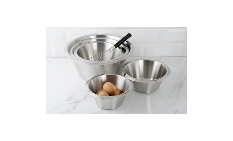 Bassine inox 18 cm fond plat - Bassine 18 cm
