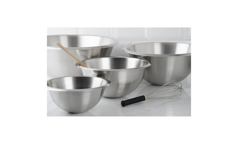 Bassine inox demi-ronde 20 cm - Bassine 20 cm